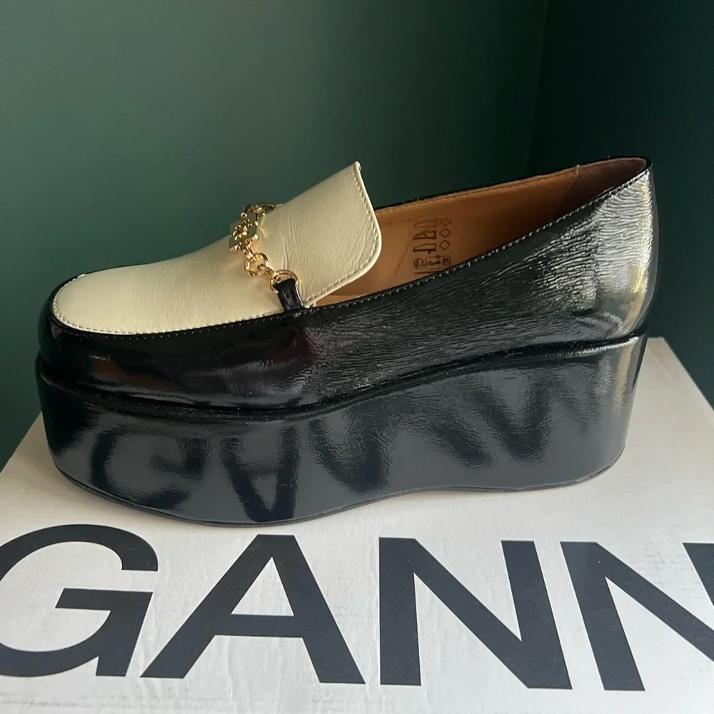Ganni Butterfly Chain Platform Loafer - Picture 4 of 8
